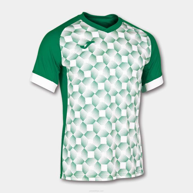 gömlek kısa kollu süpernova iii Joma yeşil beyaz erkekler 0RJD474