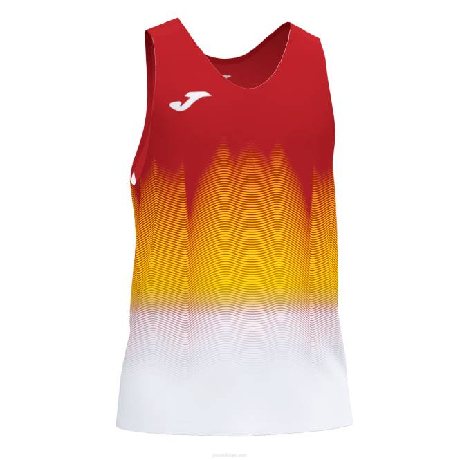 tank top elit vii Joma kırmızı beyaz sarı erkekler 0RJD327