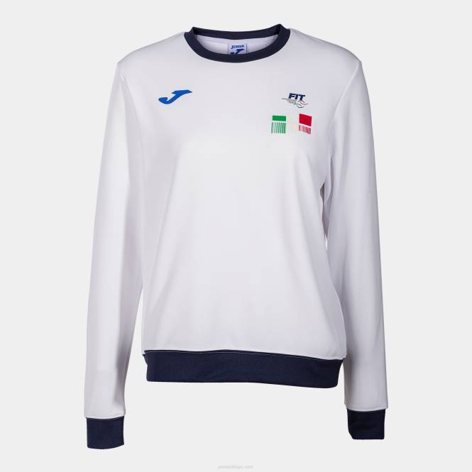 sweatshirt italyan tenis federasyonu Joma beyaz kadınlar 0RJD2434
