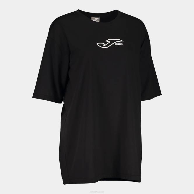 gömlek kısa kollu defne Joma siyah kadınlar 0RJD3725