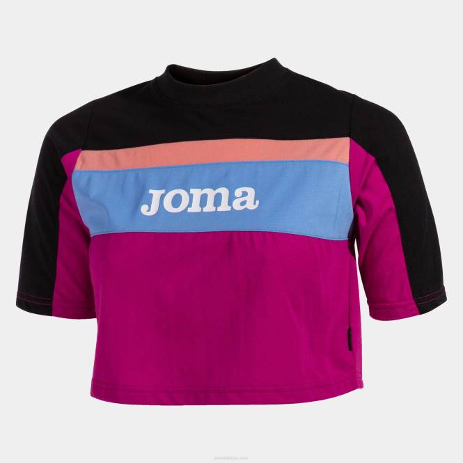 gömlek kısa kollu kaliforniya Joma fuşya siyah kadınlar 0RJD2244