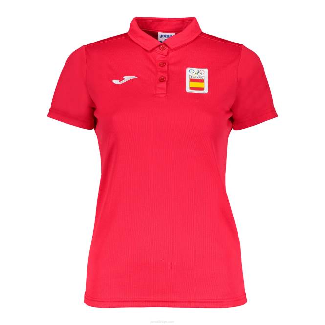 polo gömlek kısa kollu eğlence ispanyol olimpiyat komitesi Joma kırmızı kadınlar 0RJD1885