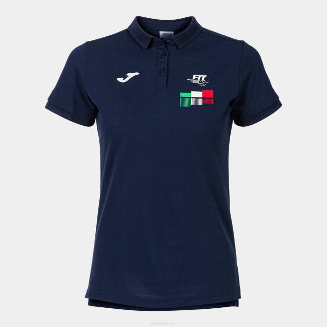 polo gömlek kısa kollu italyan tenis federasyonu Joma lacivert kadınlar 0RJD2432