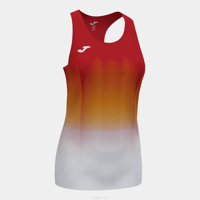 tank top elit vii Joma kırmızı beyaz sarı kadınlar 0RJD3703