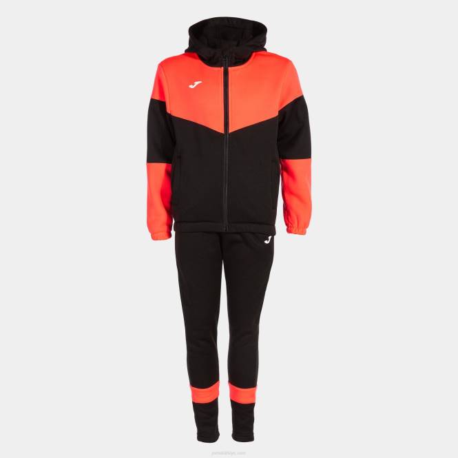 eşofman erkek parçası Joma siyah floresan mercan0RJD2708