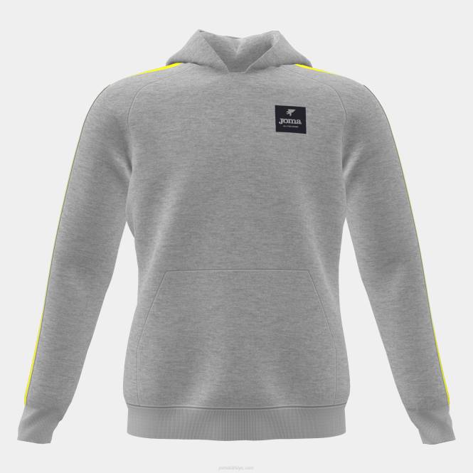 kapüşonlu kazak junior şerit Joma melanj gri kireç0RJD2782