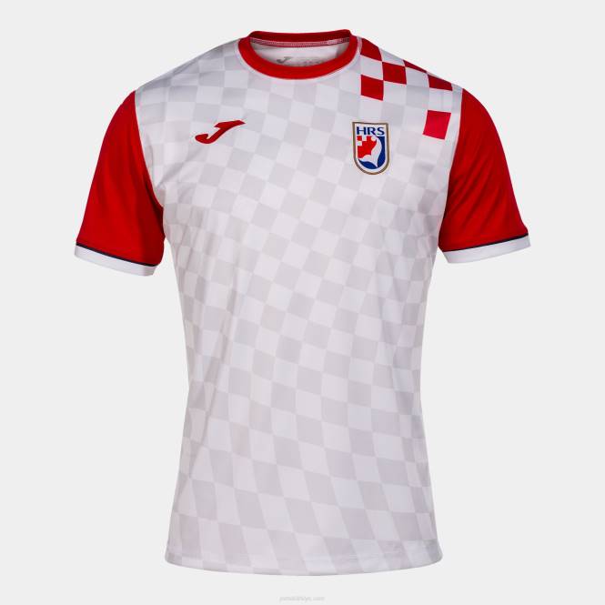 gömlek kısa kollu 1. üniforma hırvat hentbol federasyonu Joma Beyaz kırmızı0RJD1447