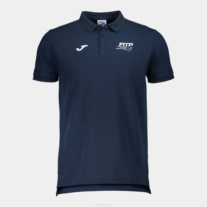 polo gömlek kısa kollu İtalyan tenis ve padel federasyonu Joma lacivert0RJD3265