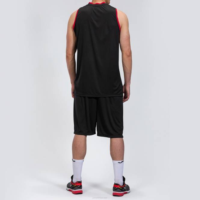 kampüsü ayarla Joma siyah kırmızı erkekler 0RJD1430