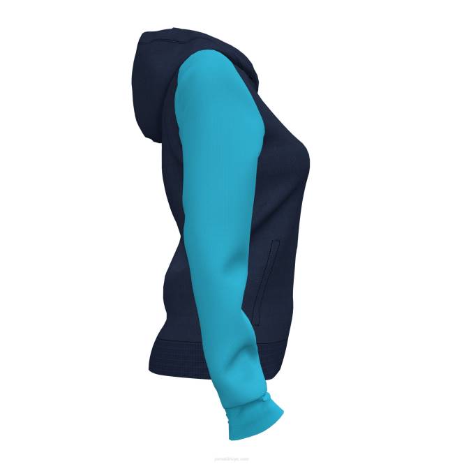 kapüşonlu ceket akademisi iv Joma lacivert floresan turkuaz kadınlar 0RJD2118