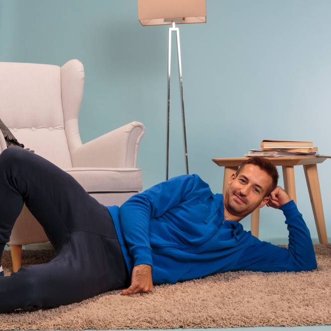 kapüşonlu ceket argos ii Joma Kraliyet mavisi erkekler 0RJD2969