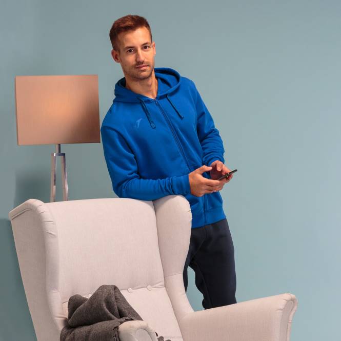 kapüşonlu ceket argos ii Joma Kraliyet mavisi erkekler 0RJD2969