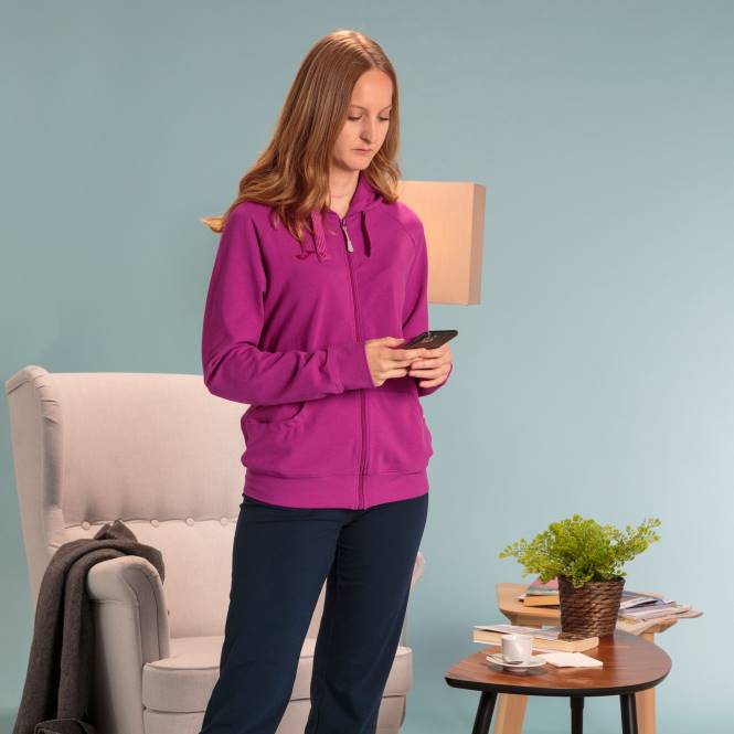 kapüşonlu ceket corinto Joma fuşya kadınlar 0RJD3764