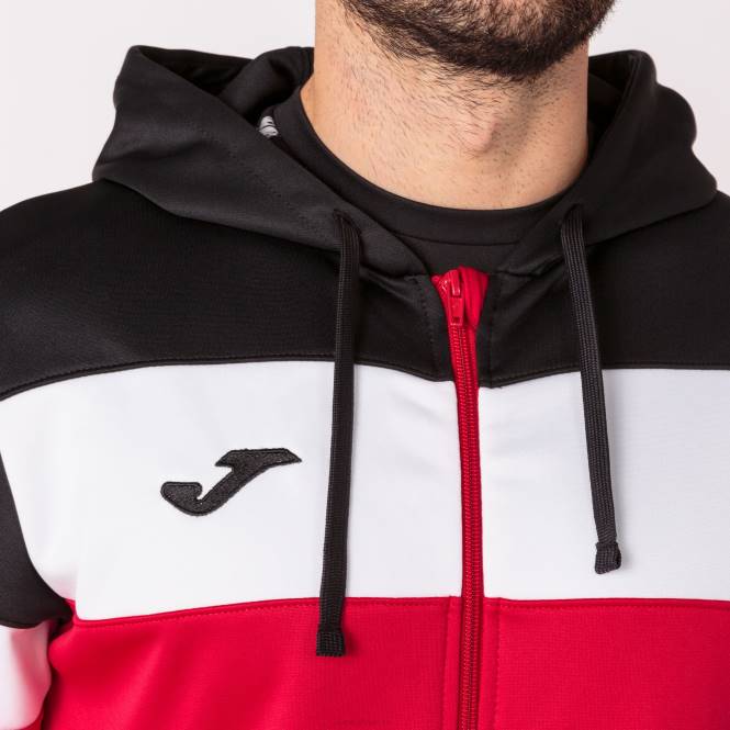 kapüşonlu ceket ekip iv Joma kırmızı siyah erkekler 0RJD547