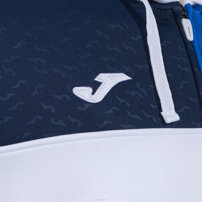 kapüşonlu ceket ekip v Joma beyaz kraliyet mavisi lacivert erkekler 0RJD238