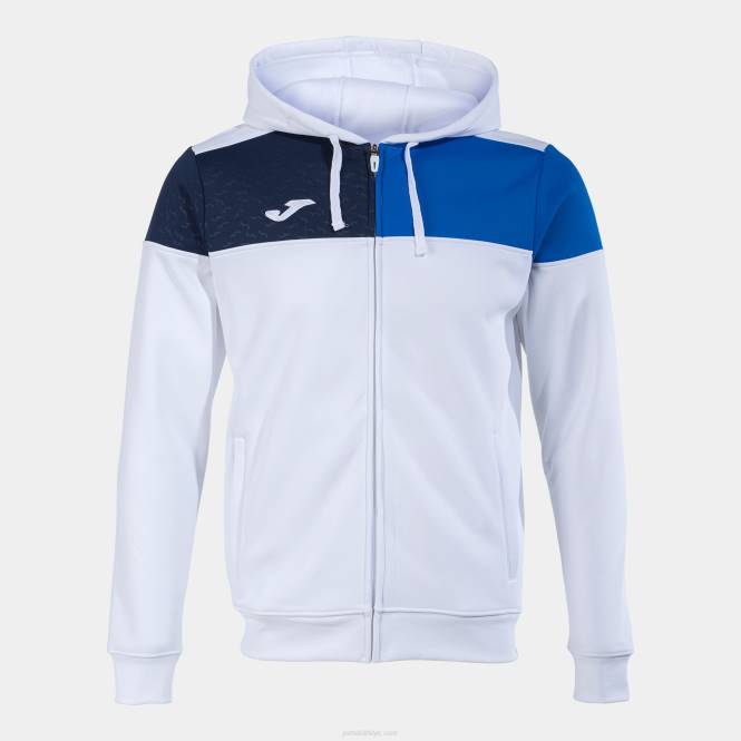 kapüşonlu ceket ekip v Joma beyaz kraliyet mavisi lacivert erkekler 0RJD238