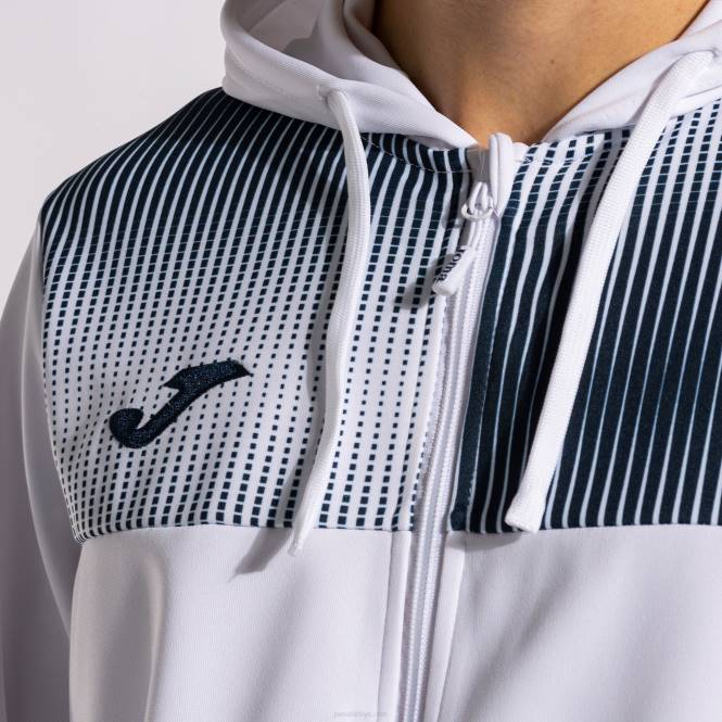 kapüşonlu ceket eko süpernova Joma beyaz lacivert erkekler 0RJD658