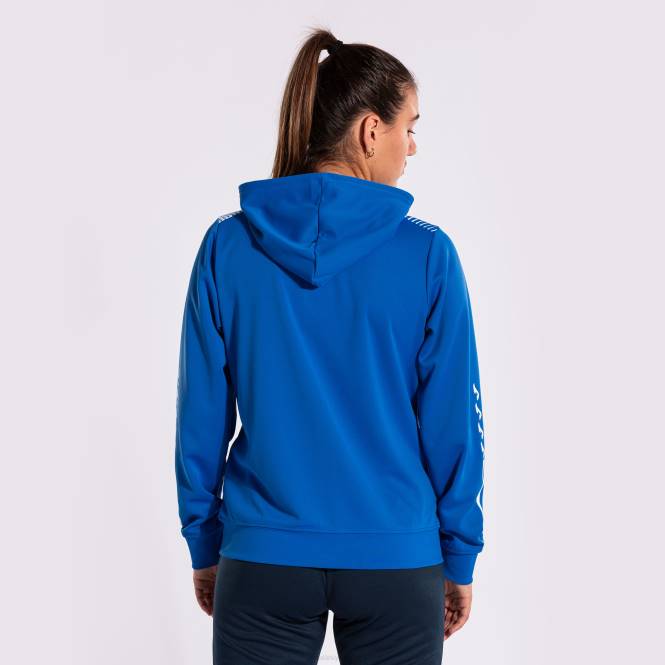 kapüşonlu ceket eko süpernova Joma kraliyet mavisi beyaz kadınlar 0RJD2168