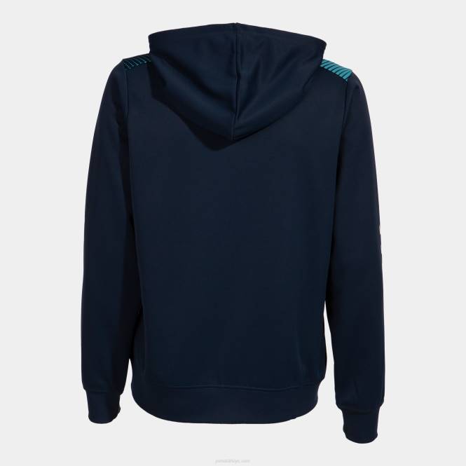 kapüşonlu ceket eko süpernova Joma lacivert floresan turkuaz kadınlar 0RJD1738