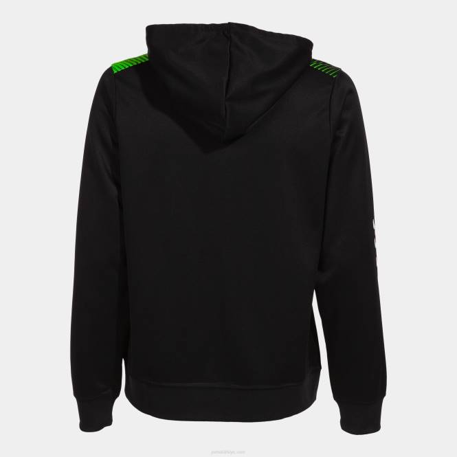kapüşonlu ceket eko süpernova Joma siyah floresan yeşil kadınlar 0RJD2047