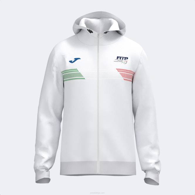 kapüşonlu ceket italyan tenisi ve padel federasyonu Joma beyaz0RJD3016