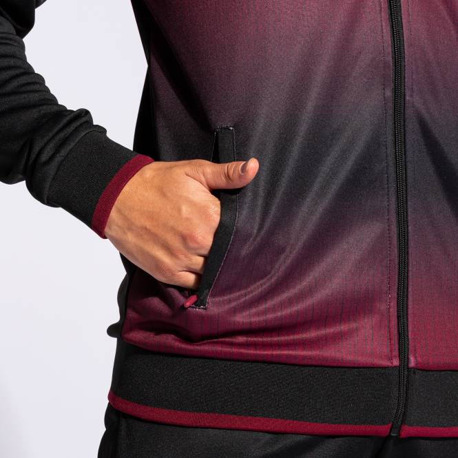kapüşonlu ceket kaplan v Joma siyah bordo erkekler 0RJD217