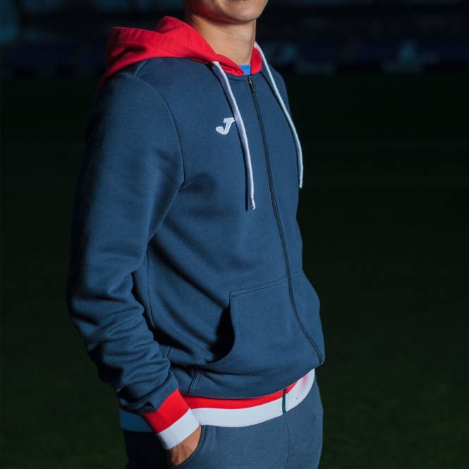 kapüşonlu ceket konfor ii Joma lacivert kırmızı erkekler 0RJD1023