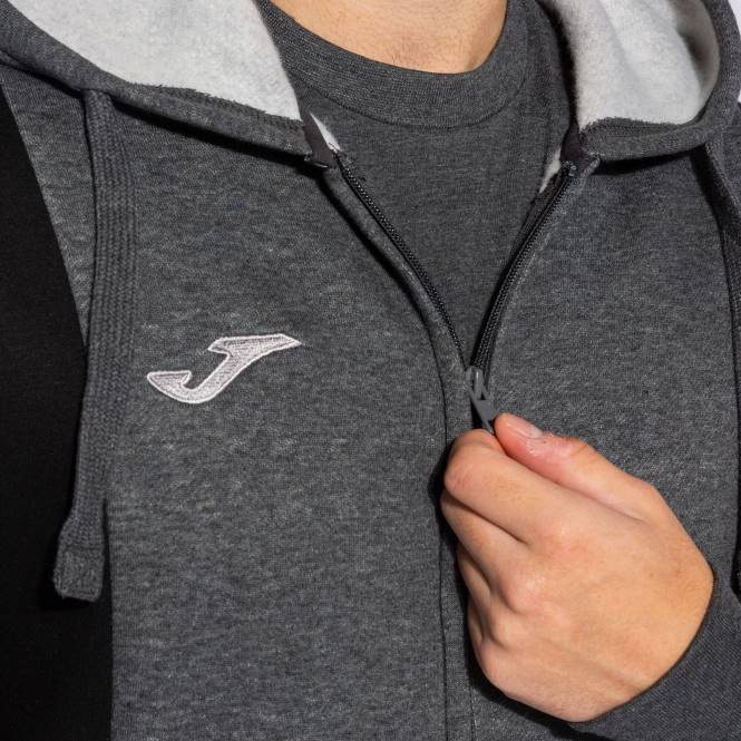 kapüşonlu ceket konfor iii Joma melanj grisi erkekler 0RJD3078