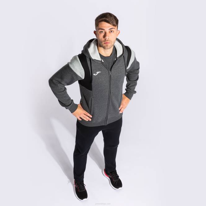 kapüşonlu ceket konfor iii Joma melanj grisi erkekler 0RJD3078
