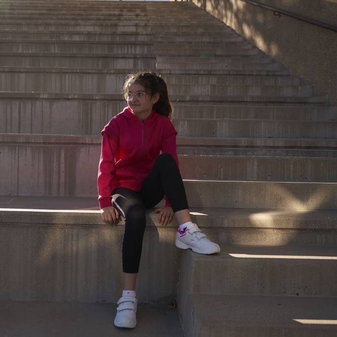 kapüşonlu ceket kız aslan Joma fuşya0RJD2761