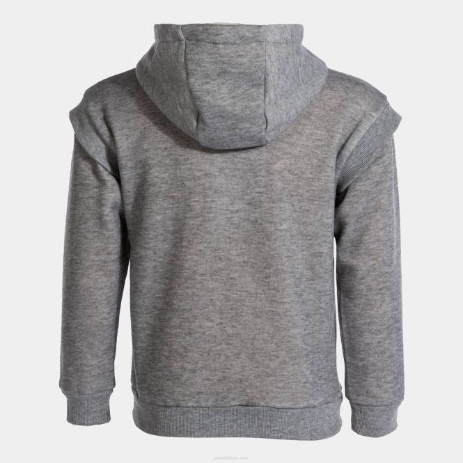 kapüşonlu ceket kız aslan Joma melanj grisi0RJD2769