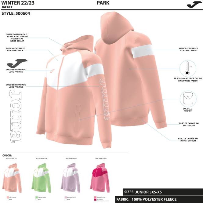 kapüşonlu ceket kız parkı Joma yeşil0RJD2806