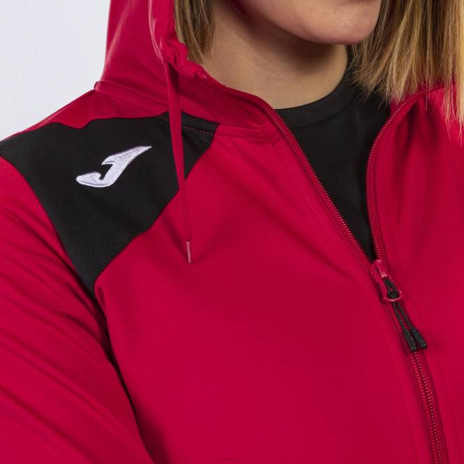 kapüşonlu ceket spike ii Joma kırmızı siyah kadınlar 0RJD2517