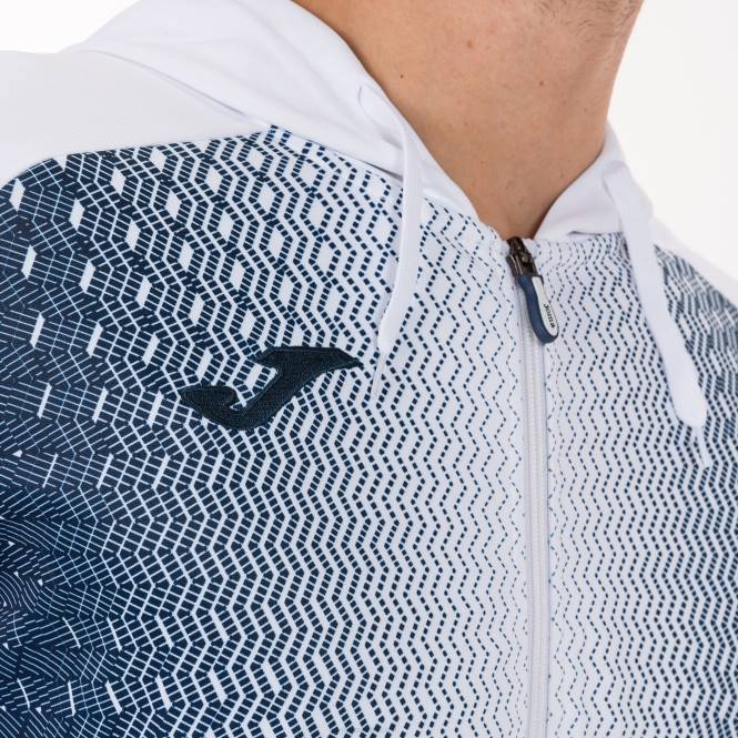 kapüşonlu ceket süpernova Joma beyaz lacivert erkekler 0RJD4618