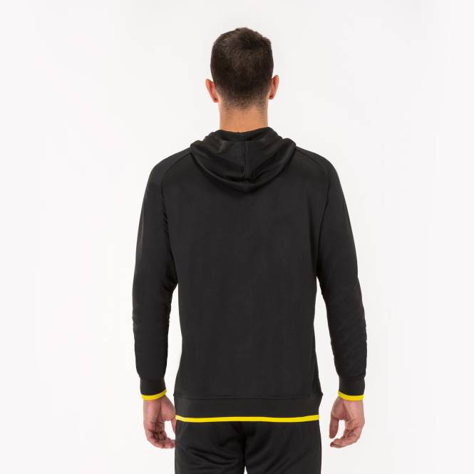 kapüşonlu ceket süpernova Joma siyah Sarı erkekler 0RJD3538