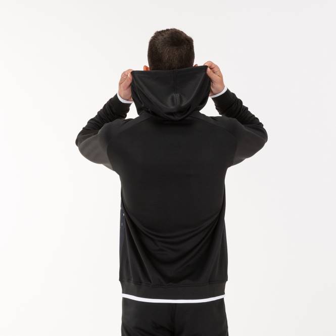 kapüşonlu ceket süpernova Joma siyah beyaz erkekler 0RJD1287