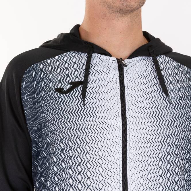kapüşonlu ceket süpernova Joma siyah beyaz erkekler 0RJD1287