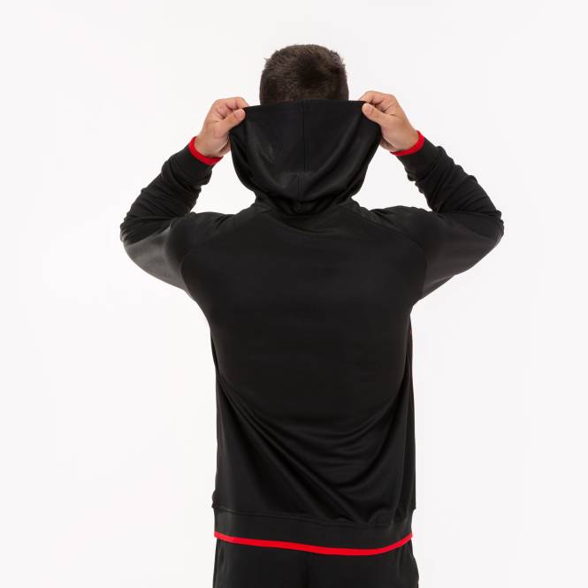 kapüşonlu ceket süpernova Joma siyah kırmızı erkekler 0RJD4620