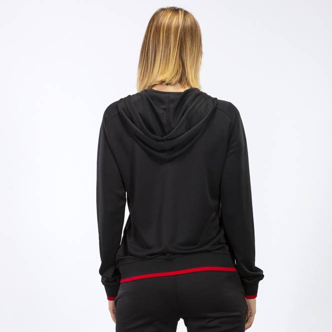 kapüşonlu ceket süpernova Joma siyah kırmızı kadınlar 0RJD2097