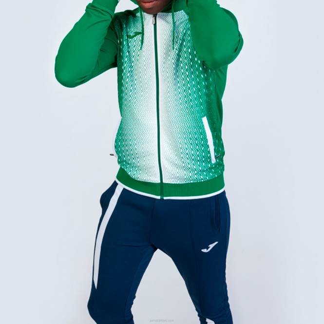 kapüşonlu ceket süpernova Joma yeşil beyaz erkekler 0RJD4619