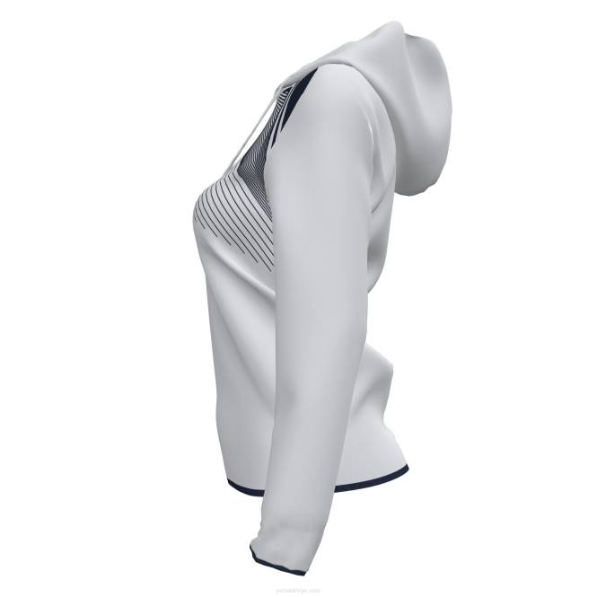 kapüşonlu ceket süpernova ii Joma beyaz lacivert kadınlar 0RJD4020