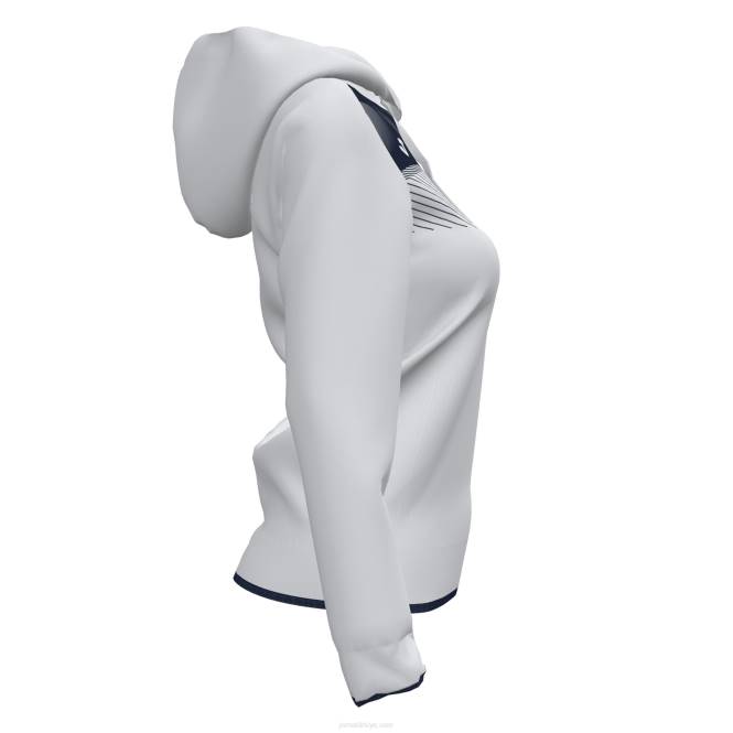 kapüşonlu ceket süpernova ii Joma beyaz lacivert kadınlar 0RJD4020