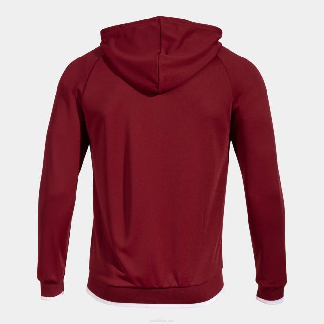 kapüşonlu ceket süpernova ii Joma bordo beyaz erkekler 0RJD2874