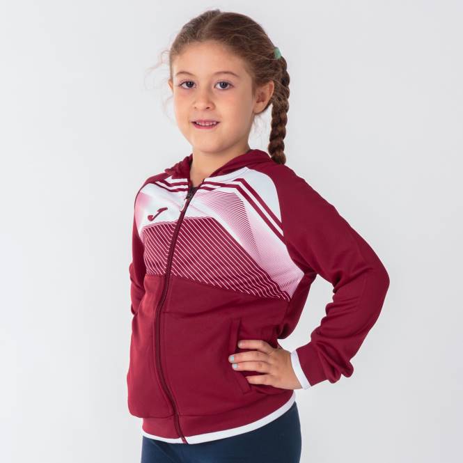 kapüşonlu ceket süpernova ii Joma bordo beyaz erkekler 0RJD2874