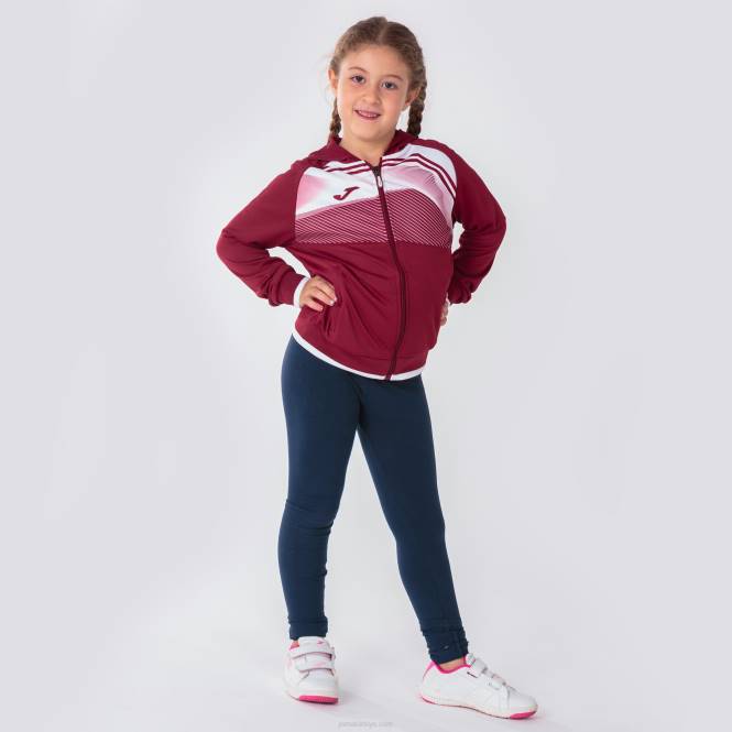 kapüşonlu ceket süpernova ii Joma bordo beyaz erkekler 0RJD2874