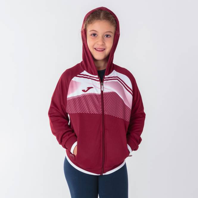 kapüşonlu ceket süpernova ii Joma bordo beyaz erkekler 0RJD2874