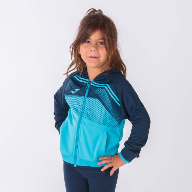 kapüşonlu ceket süpernova ii Joma floresan turkuaz lacivert erkekler 0RJD3428