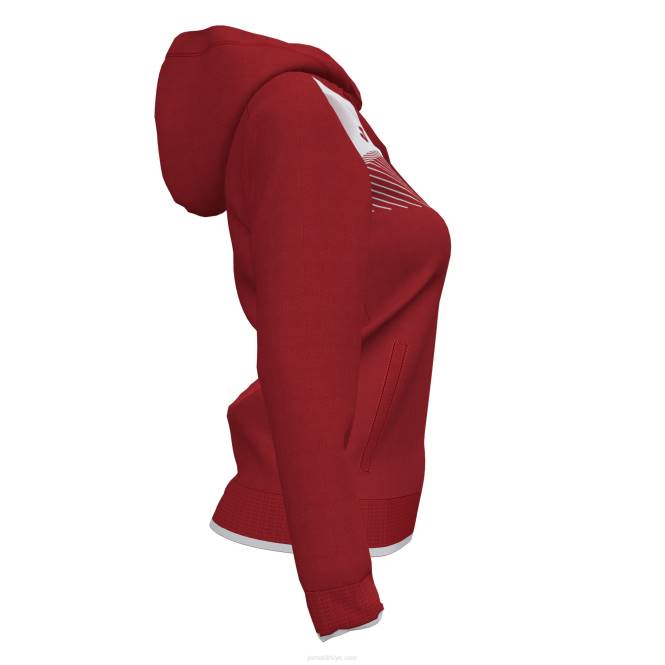 kapüşonlu ceket süpernova ii Joma kırmızı beyaz kadınlar 0RJD1680