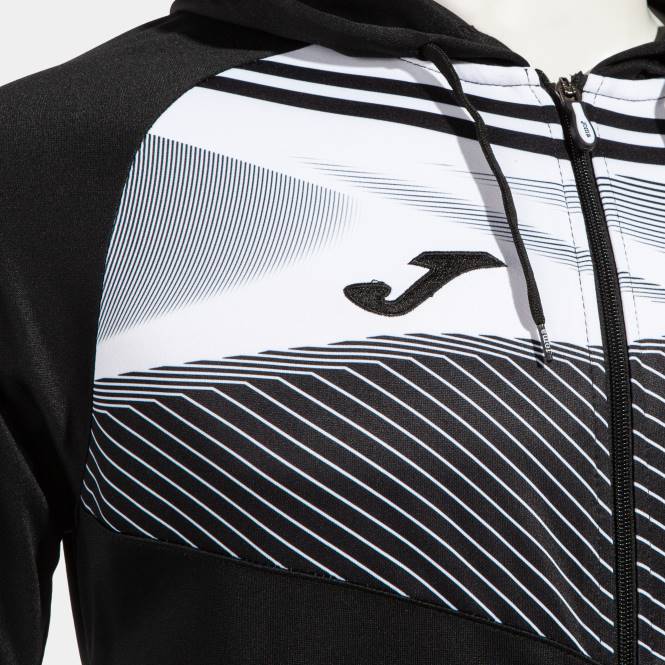 kapüşonlu ceket süpernova ii Joma siyah beyaz erkekler 0RJD4406