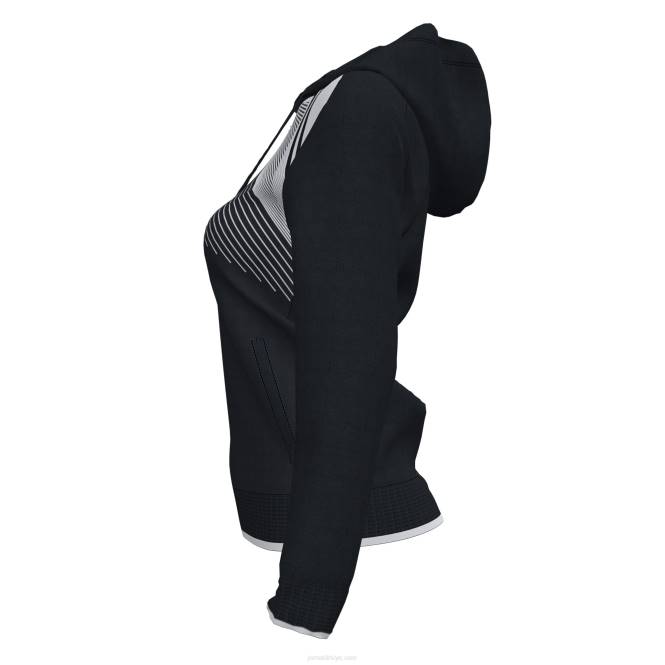 kapüşonlu ceket süpernova ii Joma siyah beyaz kadınlar 0RJD4025